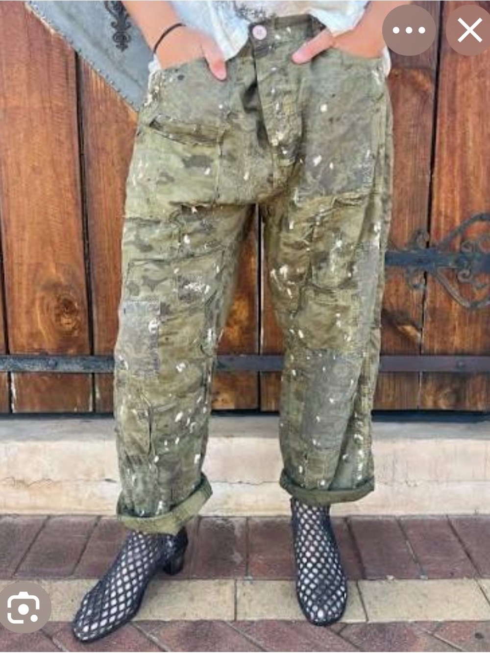 Magnolia Pearl Love Supply Camo Miner 568 Cargo Pants - Picture 11 of 14